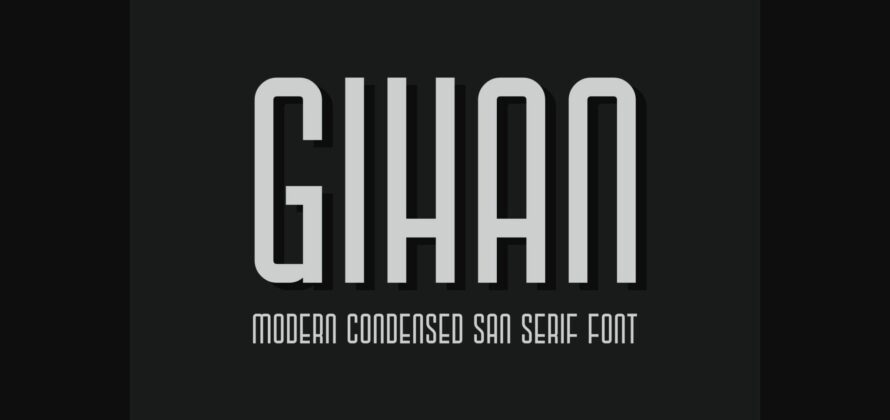 Gihan Font Poster 3