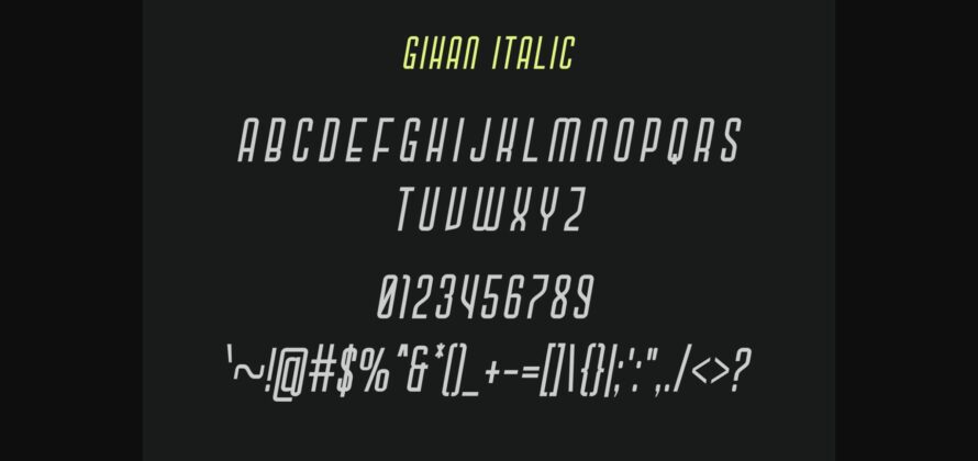 Gihan Font Poster 9