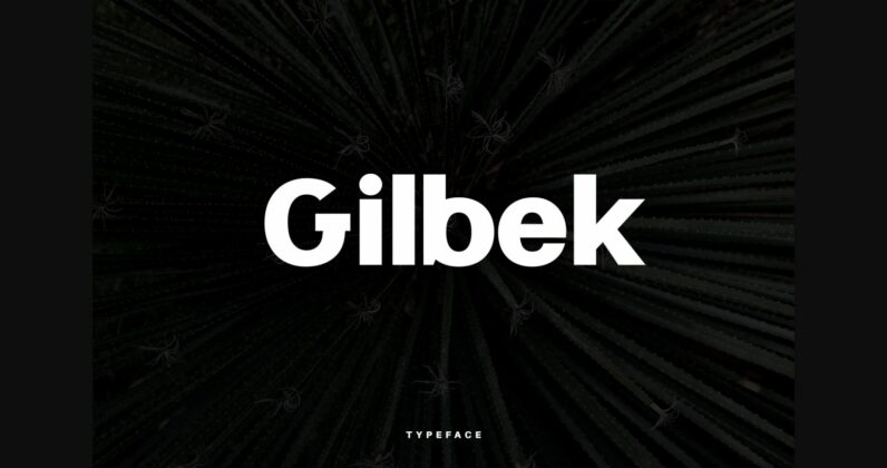 Gilbek Font Poster 3