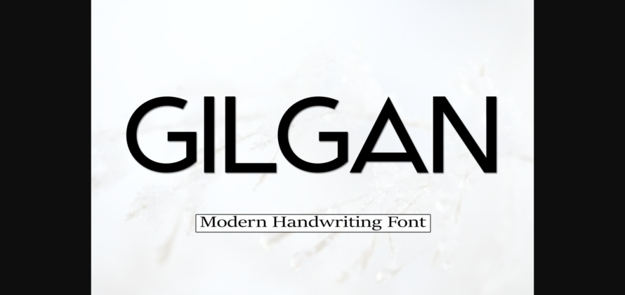 Gilgan Font Poster 3