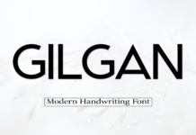 Gilgan Font Poster 1