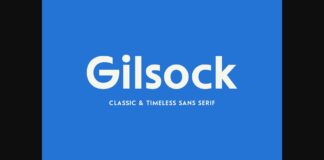 Gilsock Font Poster 1