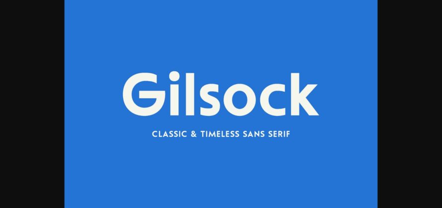 Gilsock Font Poster 1