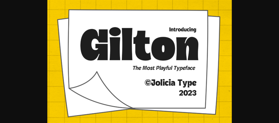 Gilton Font Poster 3