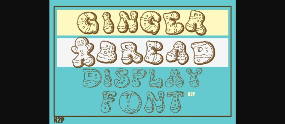 Ginger Bread Font Poster 3
