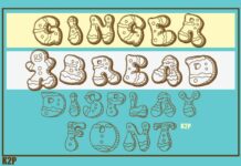 Ginger Bread Font Poster 1