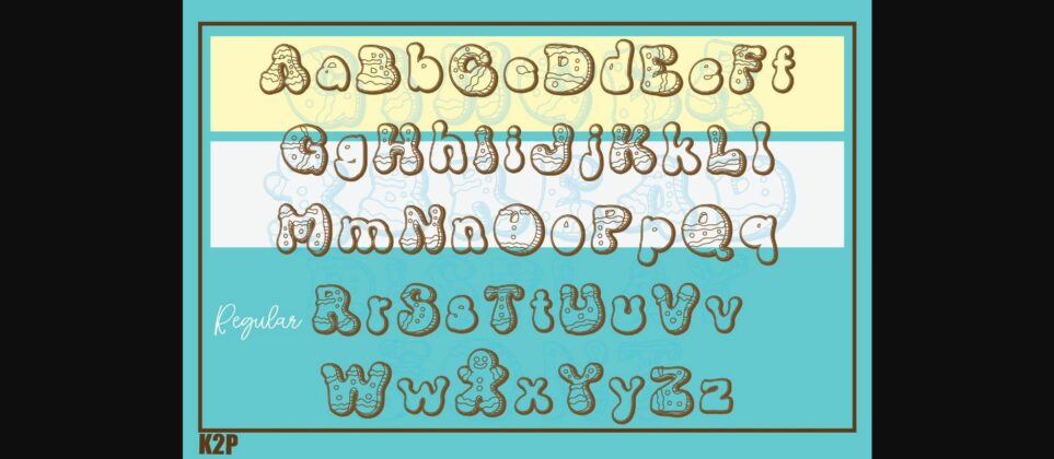 Ginger Bread Font Poster 8