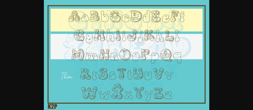 Ginger Bread Font Poster 9