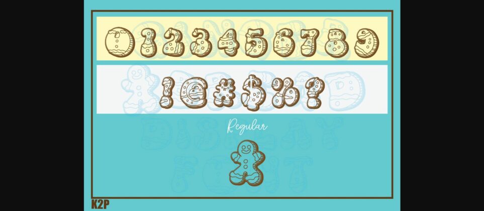 Ginger Bread Font Poster 10