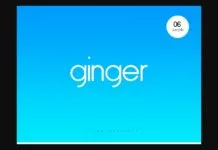 Ginger Font Ginger Font Poster 1