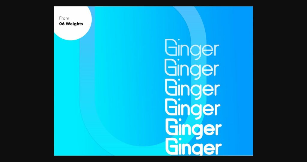 Ginger Font Poster 4