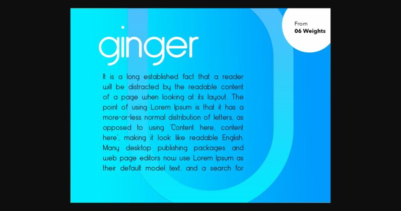 Ginger Font Poster 5