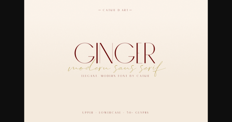 Ginger Font Poster 3