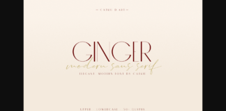 Ginger Font Poster 1