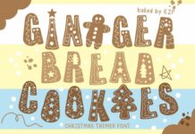 Gingerbread Cookies Font Poster 1