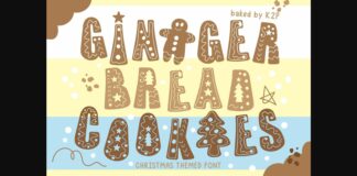 Gingerbread Cookies Font Poster 1