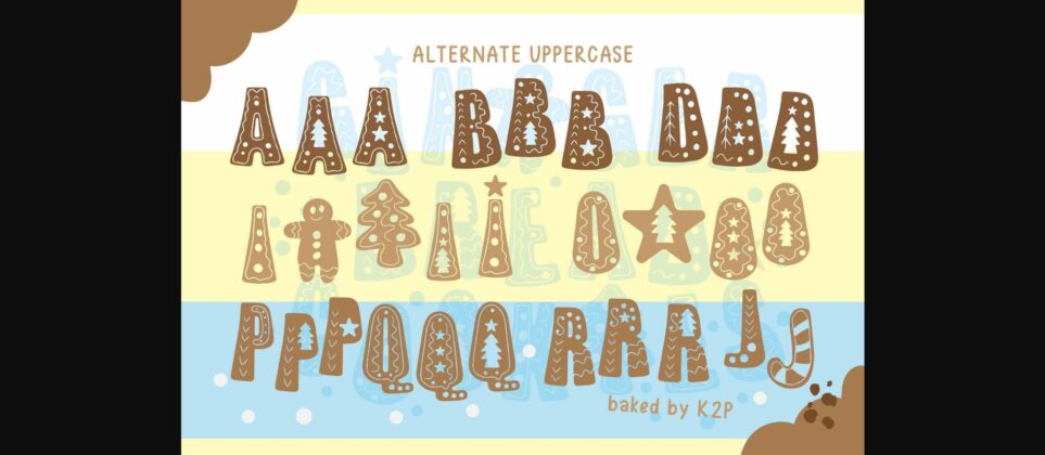 Gingerbread Cookies Font Poster 5