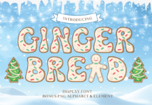 Gingerbread Font Poster 1