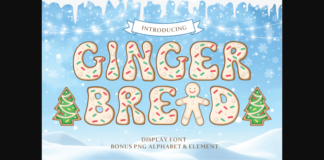 Gingerbread Font Poster 1