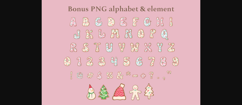 Gingerbread Font Poster 7