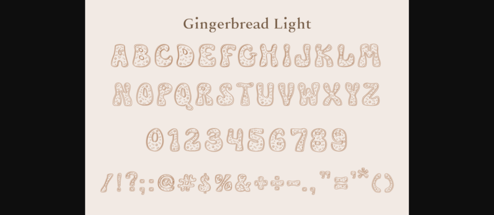 Gingerbread Font Poster 9