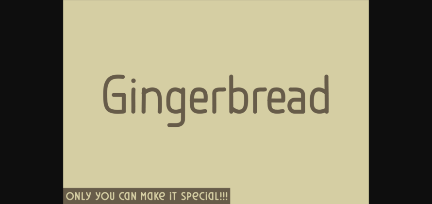 Gingerbread Font Poster 1