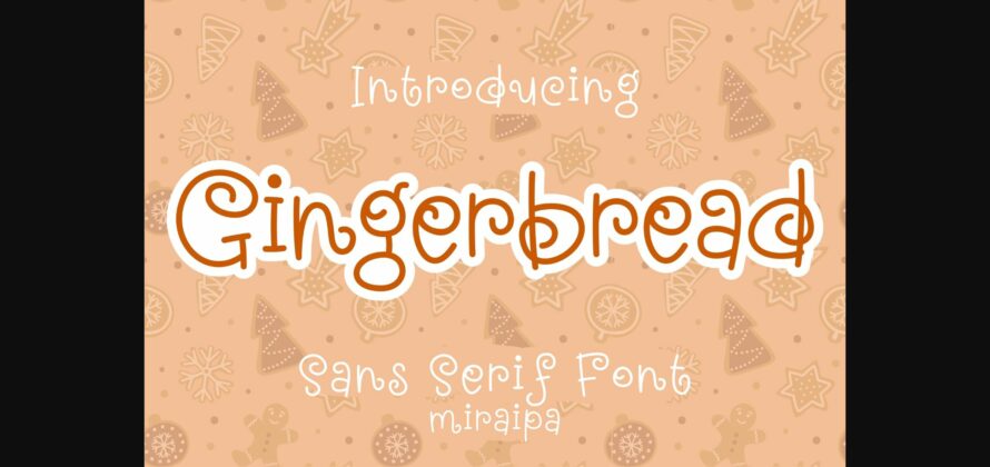 Gingerbread Font Poster 3