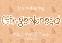 Gingerbread Font Poster 1