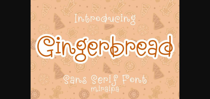 Gingerbread Font Poster 1