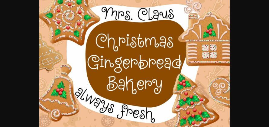 Gingerbread Font Poster 4
