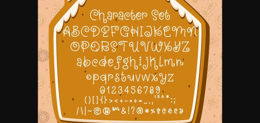 Gingerbread Font Poster 6