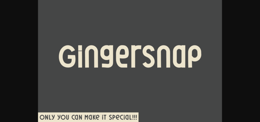 Gingersnap Font Poster 3