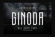 Ginoda Font Poster 1