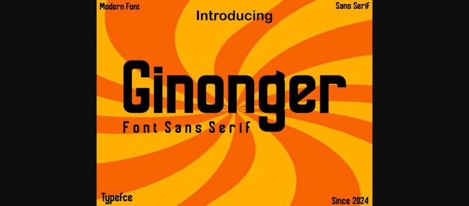 Ginonger Font Poster 3