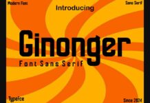 Ginonger Font Poster 1