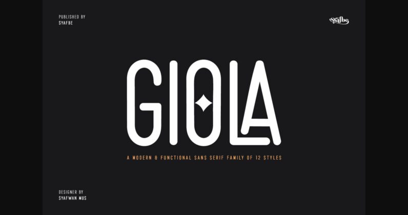 Giola Font Poster 3