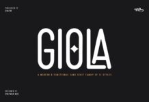 Giola Font Poster 1