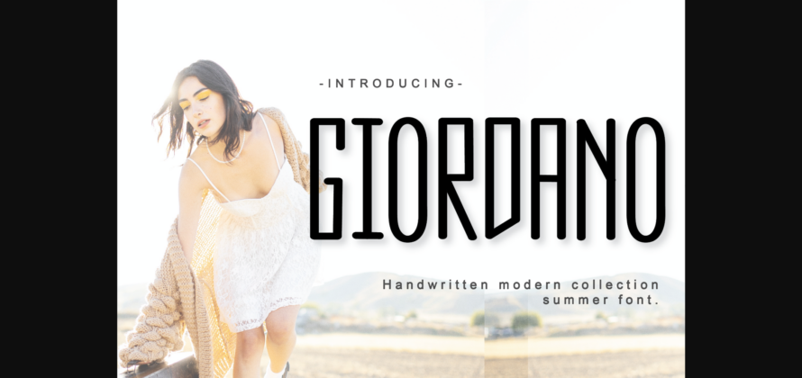 Giordano Font Poster 3