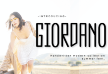 Giordano Font Poster 1