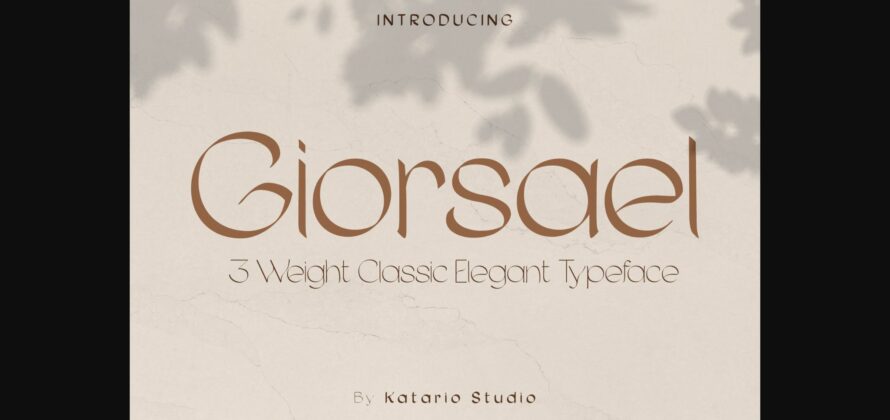 Giorsael Font Poster 3