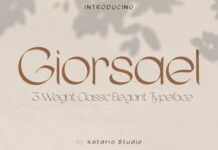 Giorsael Font Poster 1