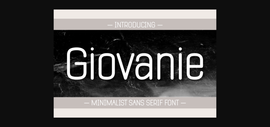 Giovanie Font Poster 3