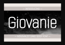 Giovanie Font Poster 1