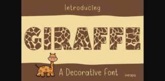 Giraffe Font Poster 1