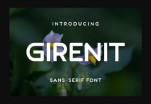 Girenit Font Poster 1