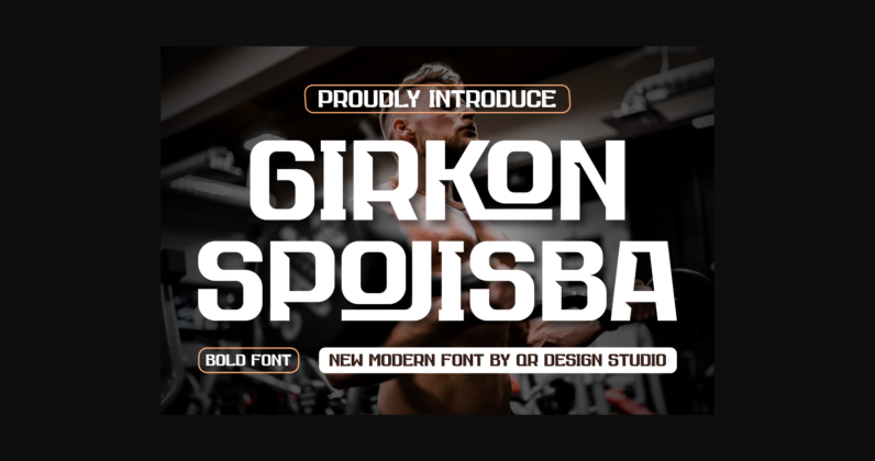 Girkon Spojisba Font Poster 3