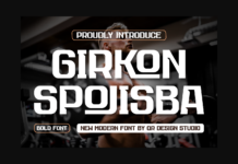 Girkon Spojisba Font Poster 1