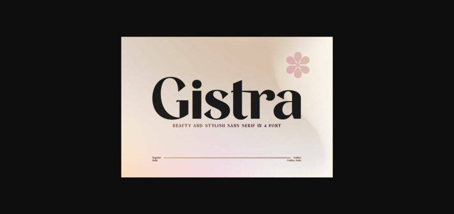 Gistra Font Poster 3