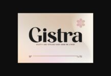 Gistra Font Poster 1