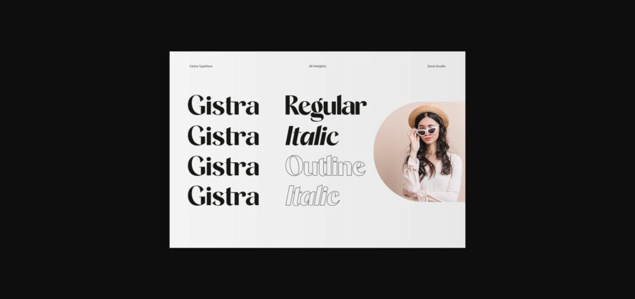Gistra Font Poster 8